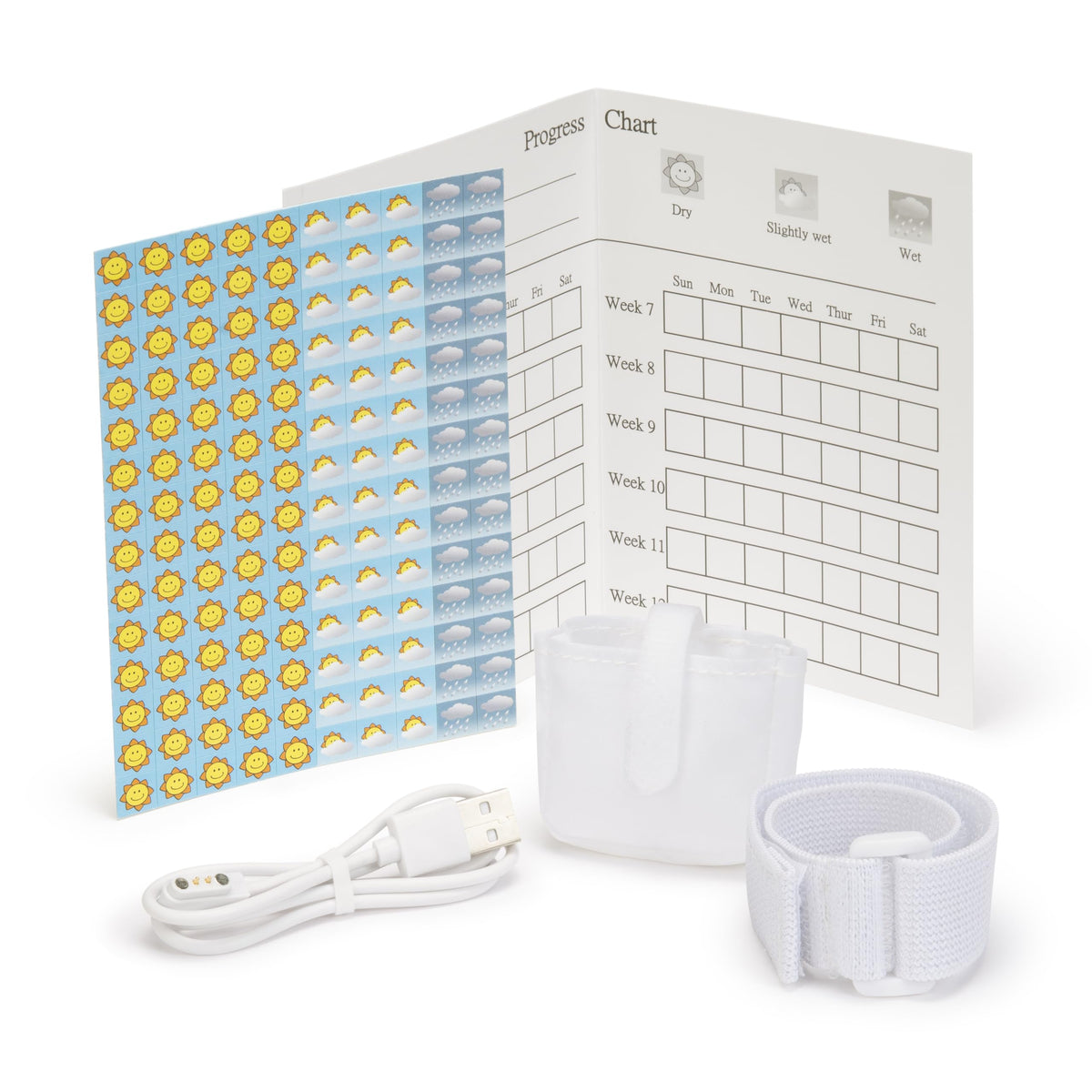 DryEasy Pro accessories kit with charging cable for convenient nightly recharging.