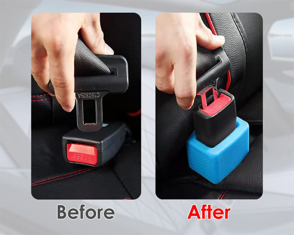 DS. DISTINCTIVE STYLE seat belt holder purple rear view demonstrates durable build
