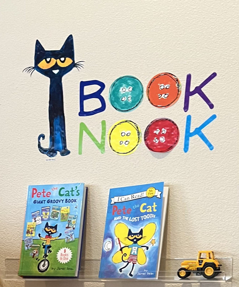 Die-cut Pete the Cat decal with no background for clean wall art
