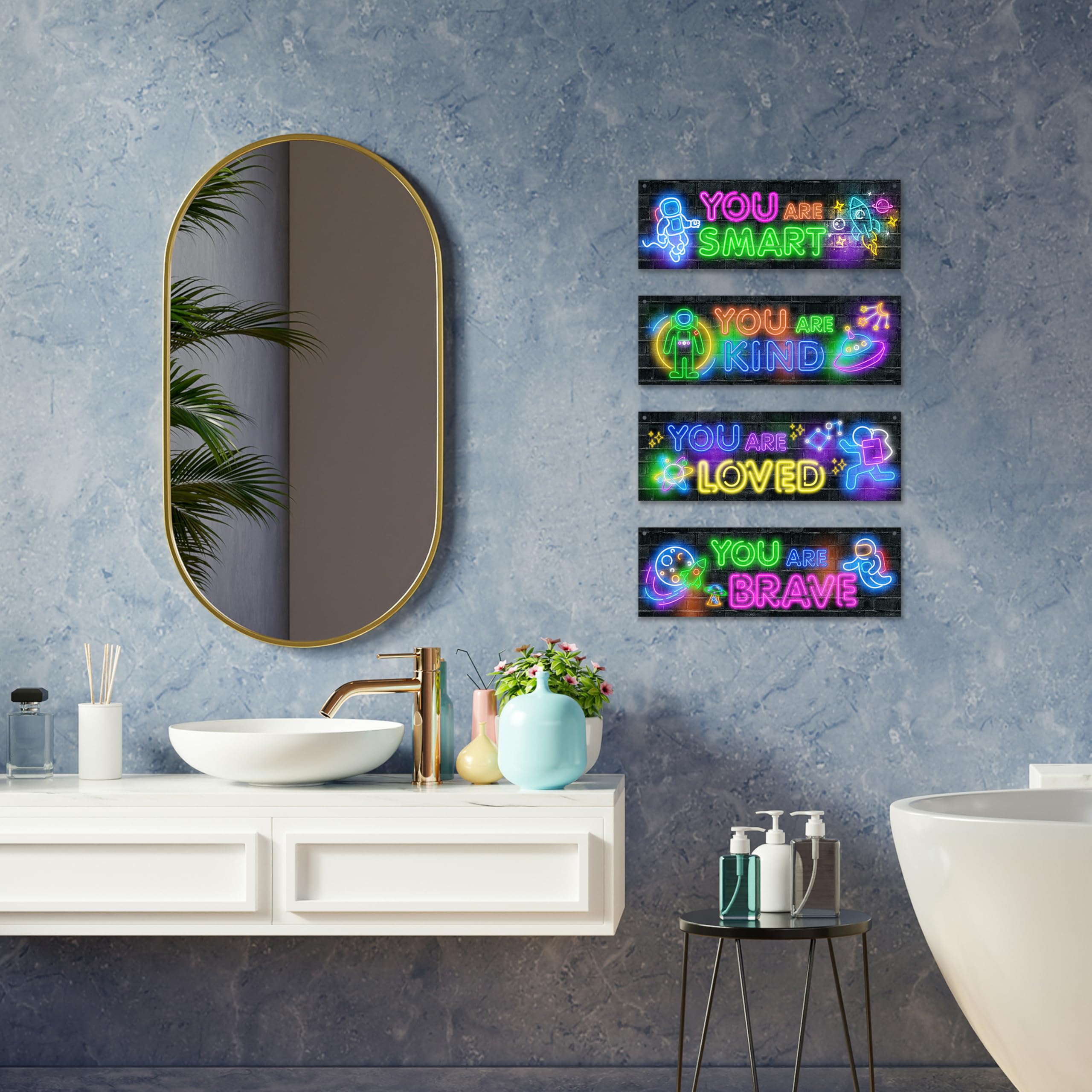 Dskly Nursery decor sign with space theme adds gentle charm.
