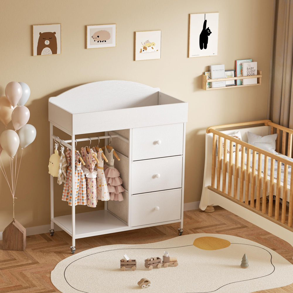 DTK portable changing table easy to move around the nursery
