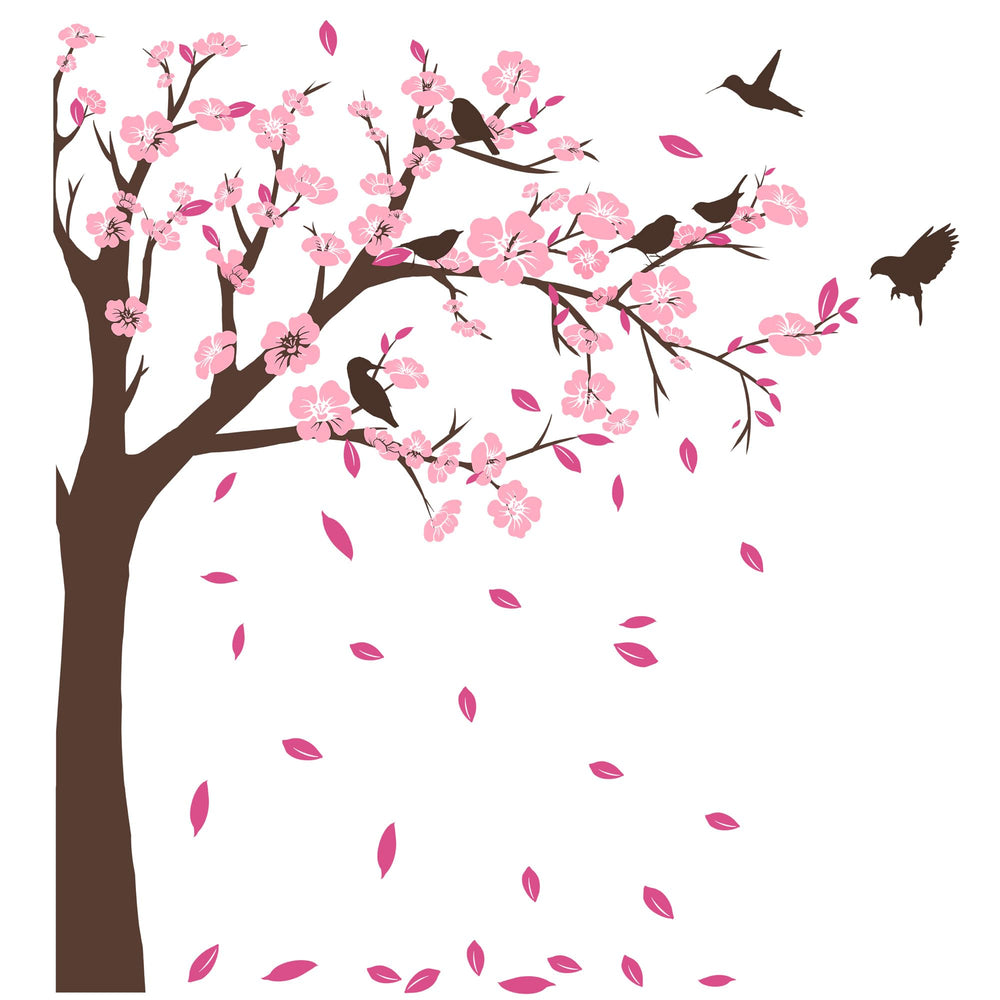 DTLIFEK 3D style tree branch decals brighten nurseries without damage.