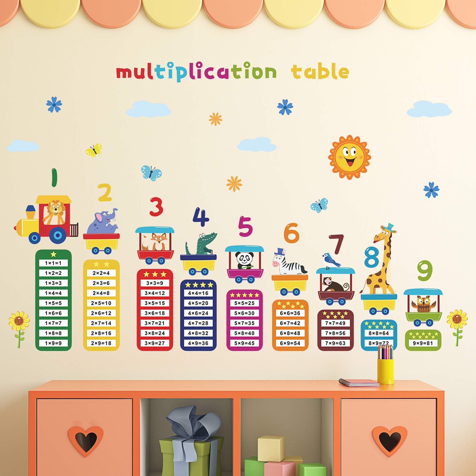 DTLIFEK colorful designs add a cheerful learning corner to any room.