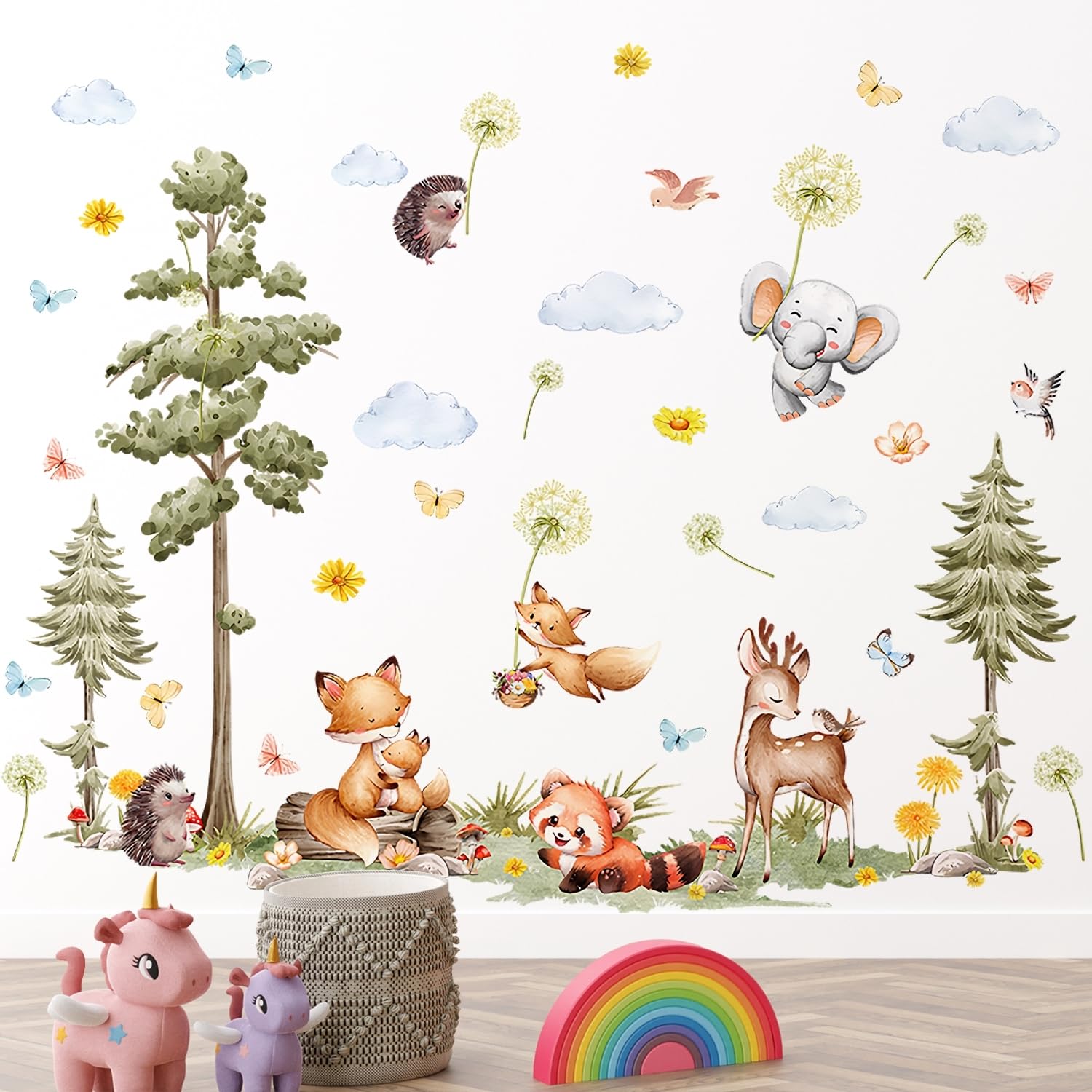 DTLIFEK garden plants wall sticker brings fresh greenery to any room.