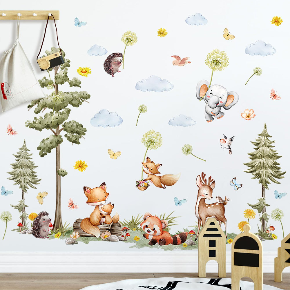 DTLIFEK large pine tree wall decal offers an eye-catching focal point.