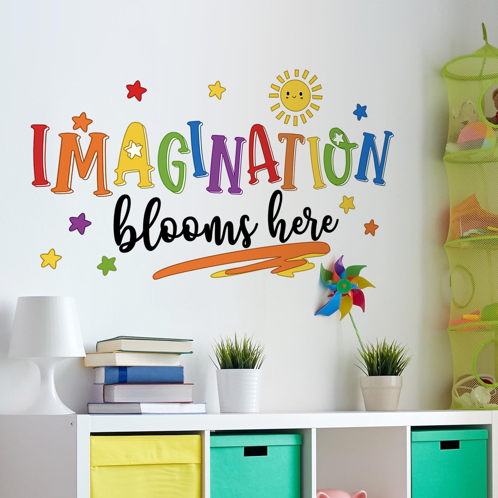 Nursery and playroom decor that's easy to rearrange for evolving layouts.