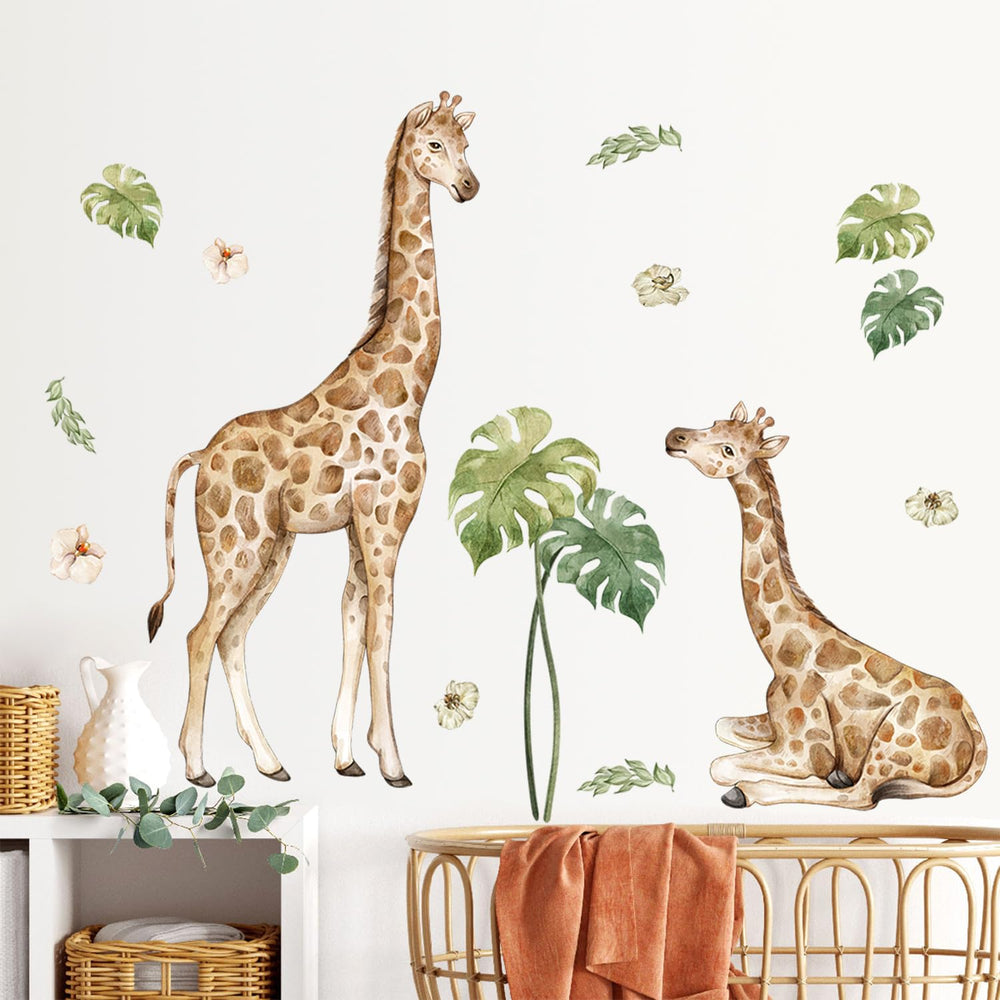 DTLIFEK peel-and-stick floral decals brighten spaces without tools.