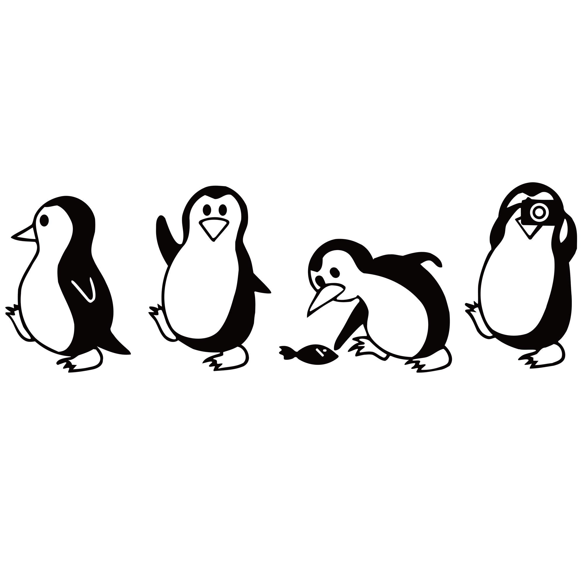 DTLIFEK four penguin characters add playfulness to walls