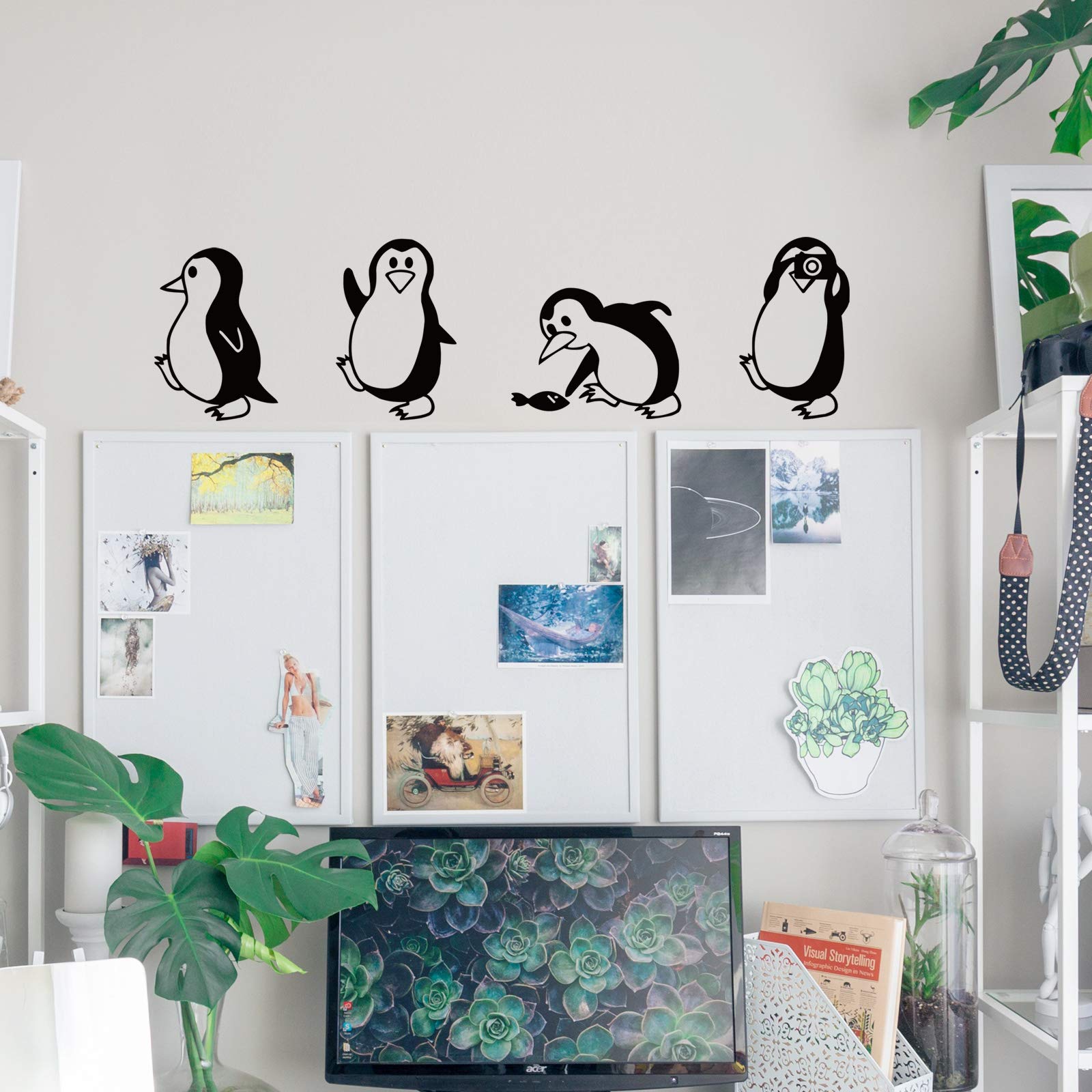 DTLIFEK kids room penguin decor ready to peel and stick