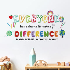 DTLIFEK rainbow wall decal brightens a kid’s room with bold colors.