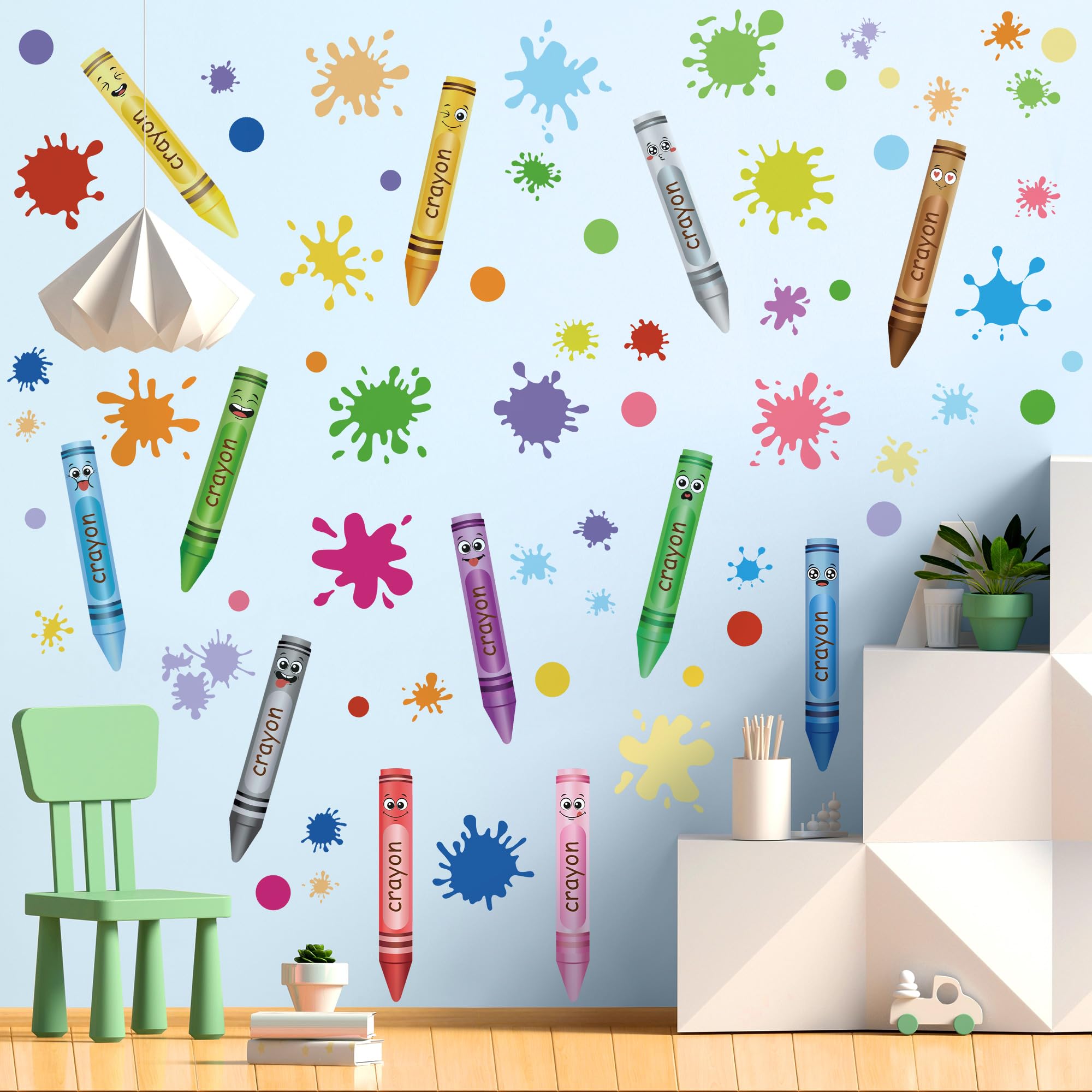 DTLIFEK removable, repositionable decals without residue on walls
