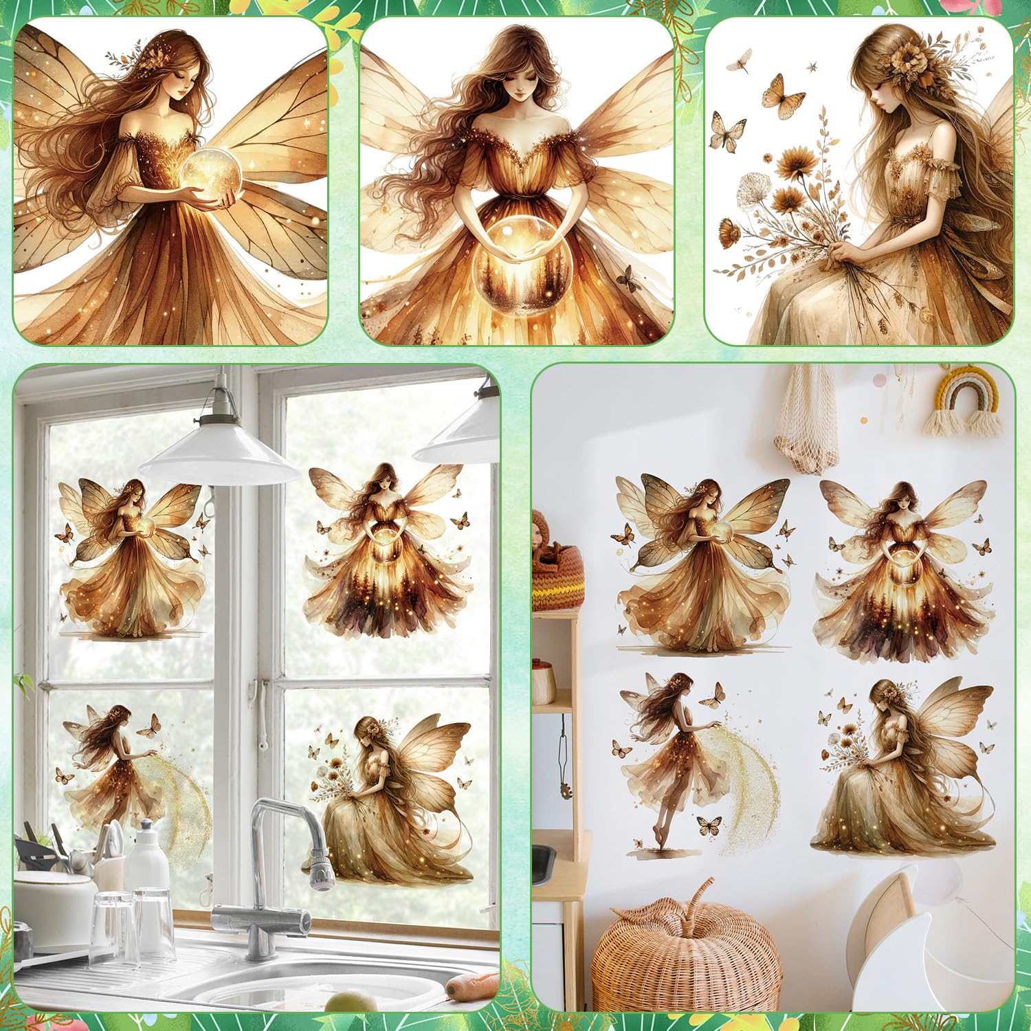 DTLIFEK Watercolor Moon Girl Wall Art provides soft tones for calming kids rooms