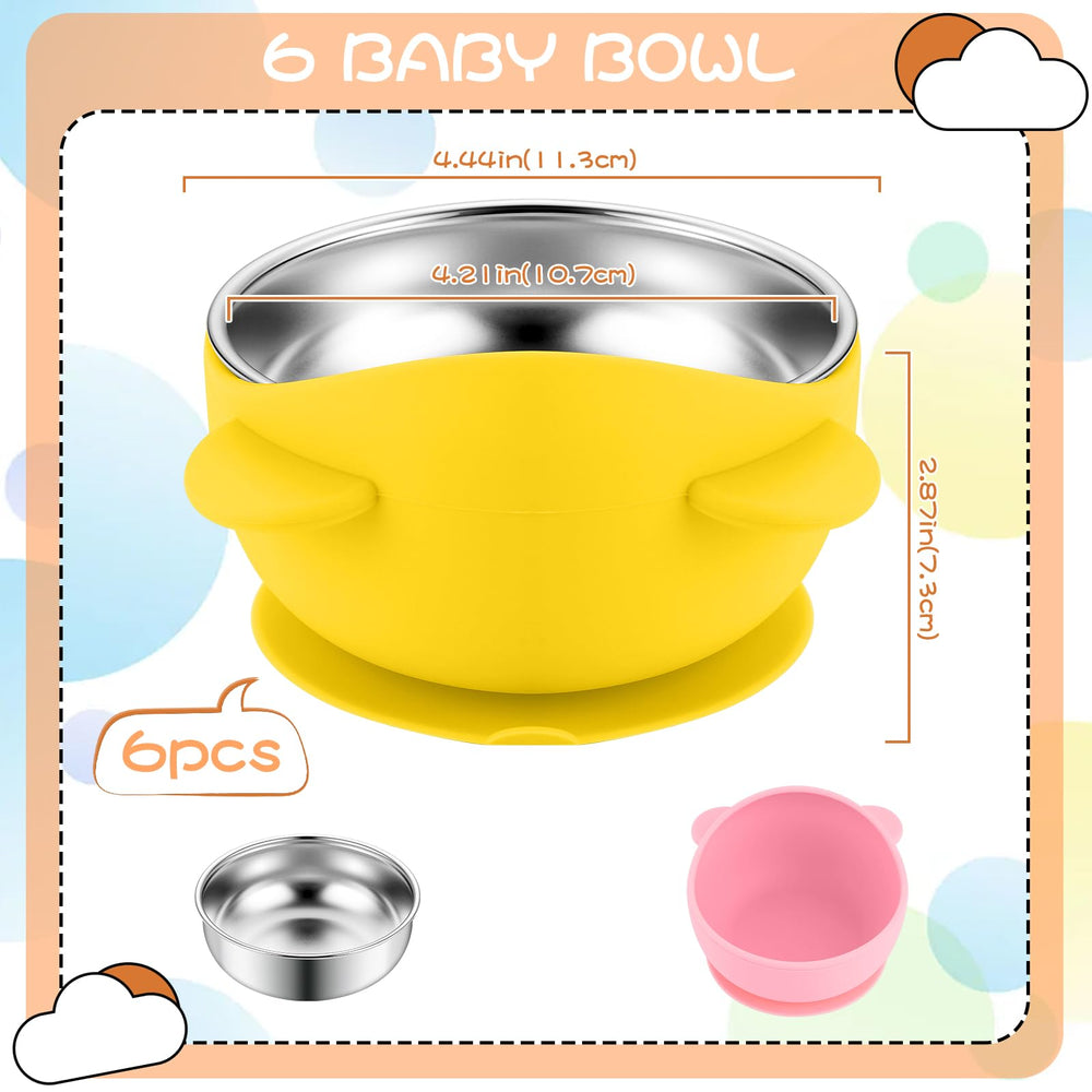 Dualshine 2-in-1 suction bowl adapts for meals, snacks, and travel.