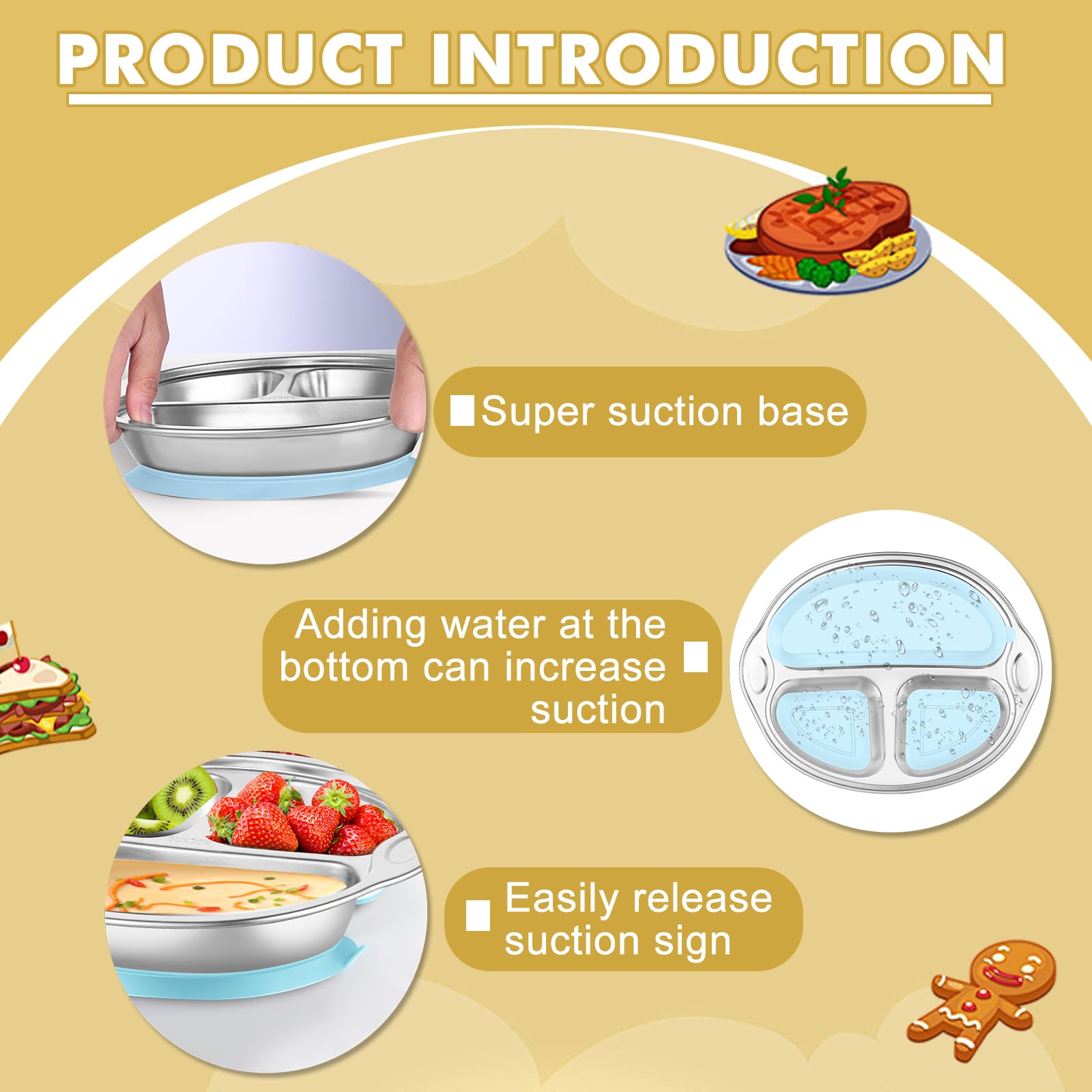 Dualshine plate dimensions 9.8 by 7.9 inches for portion-ready meals.