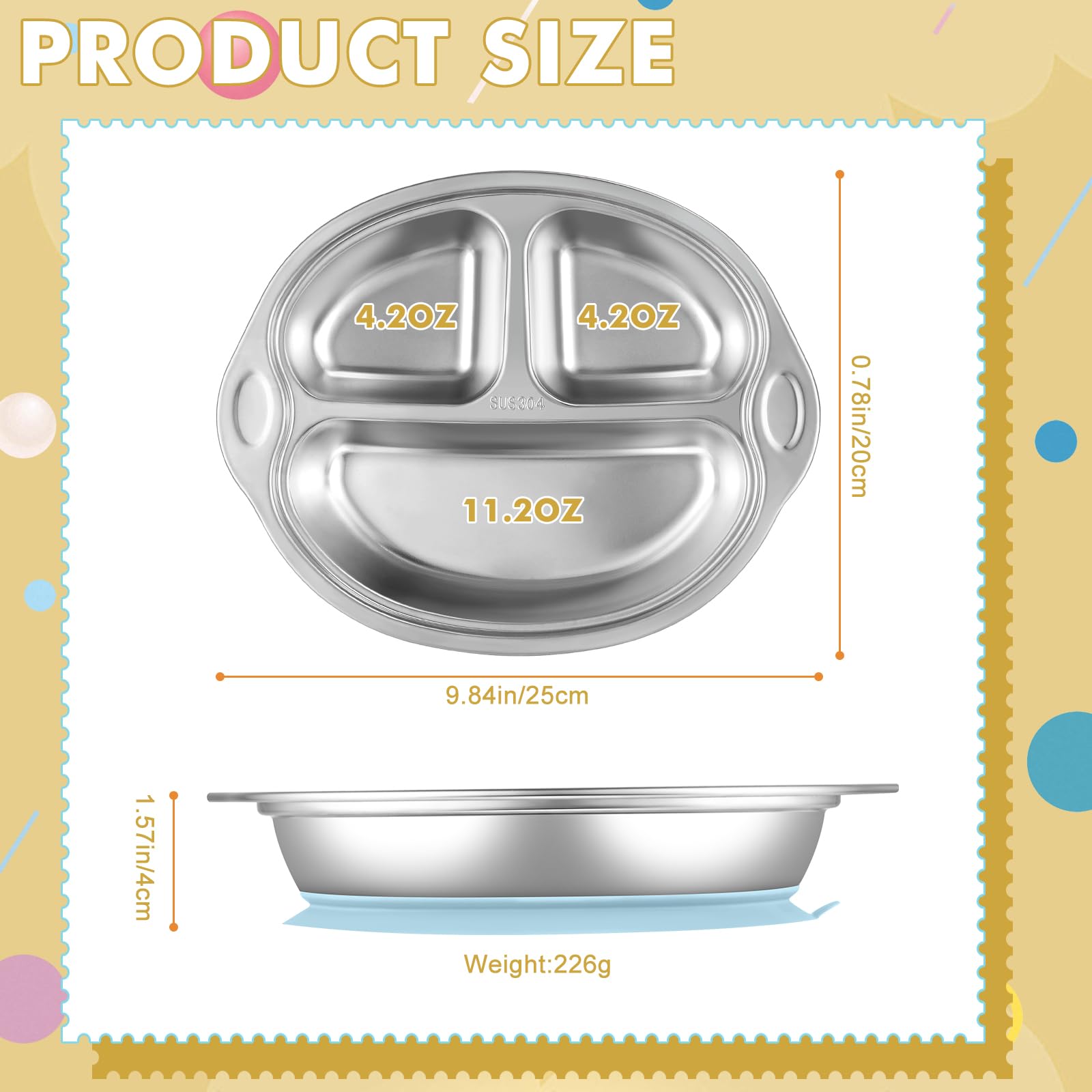 Dualshine plate shown as dishwasher-safe for easy cleanup.