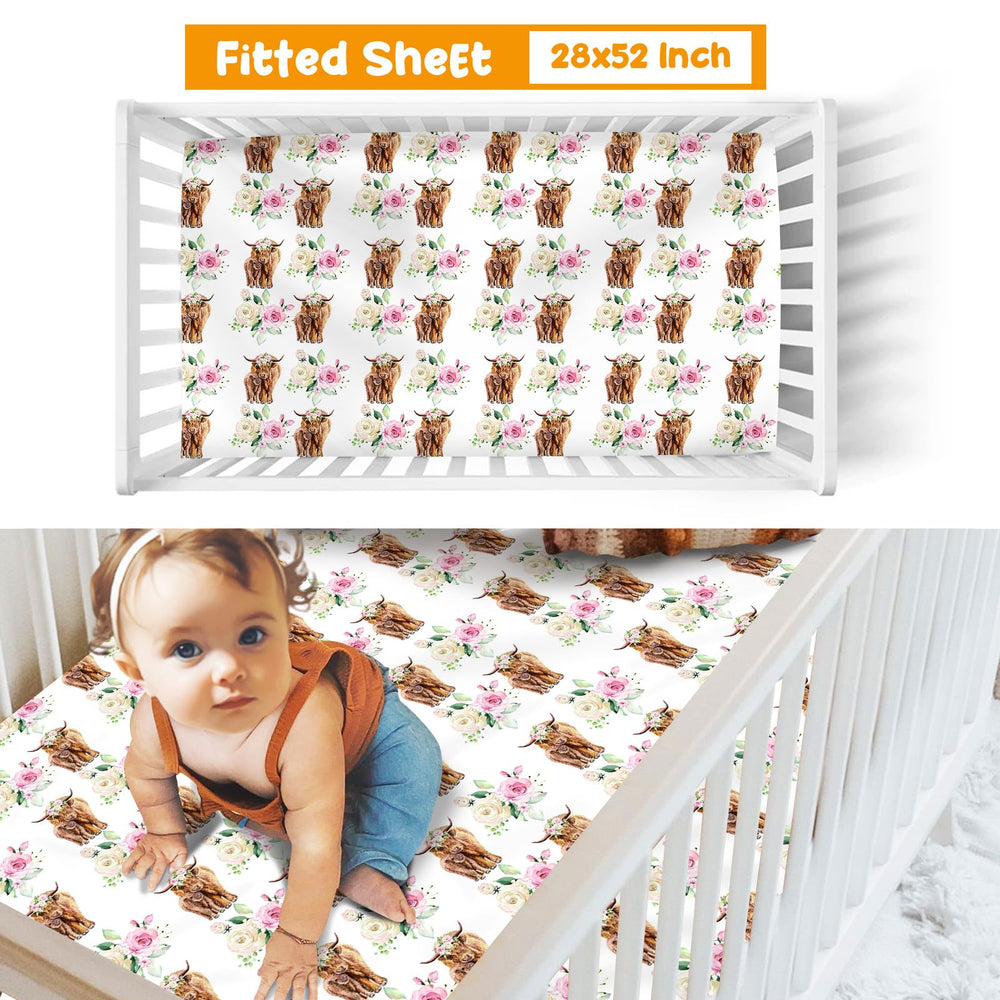 Duckbe fitted crib sheet provides a secure fit on standard cribs