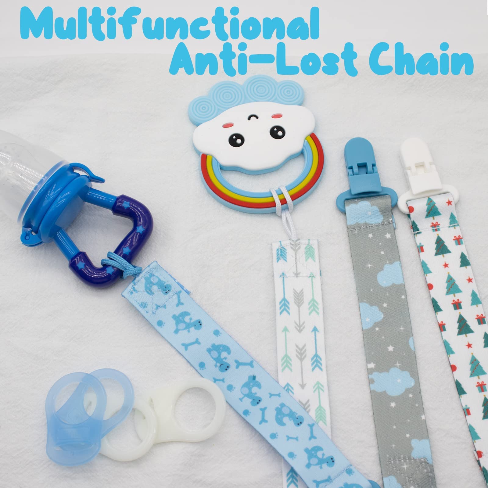 dudoct pacifier clip on clothing keeps pacifier clean