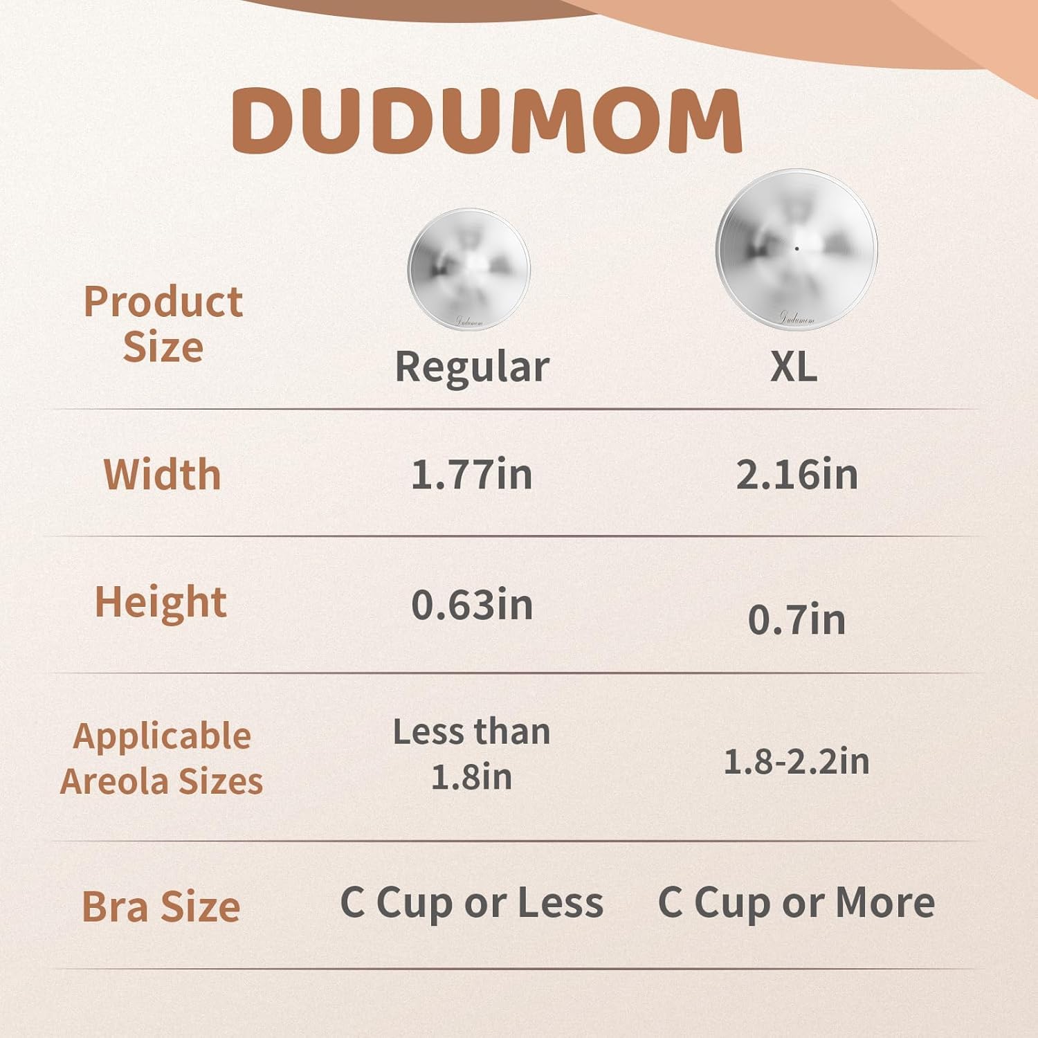 Dudumom Original Silver Nursing Cups are easy to clean and store.