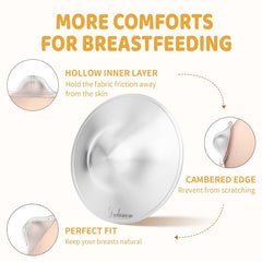 Close-up of ventilation holes on Dudumom Silver Nursing Cups for breathability.