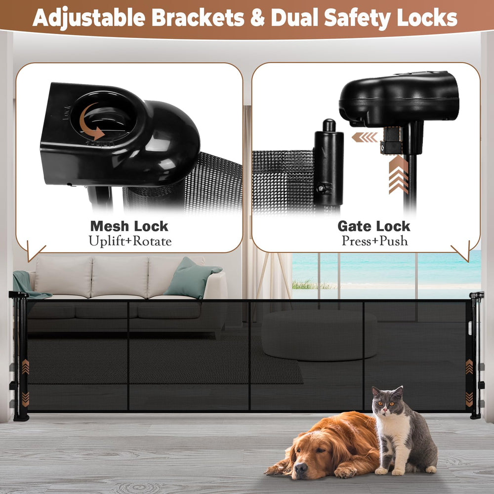 Dueelala dual locking mechanism for quick one-direction operation