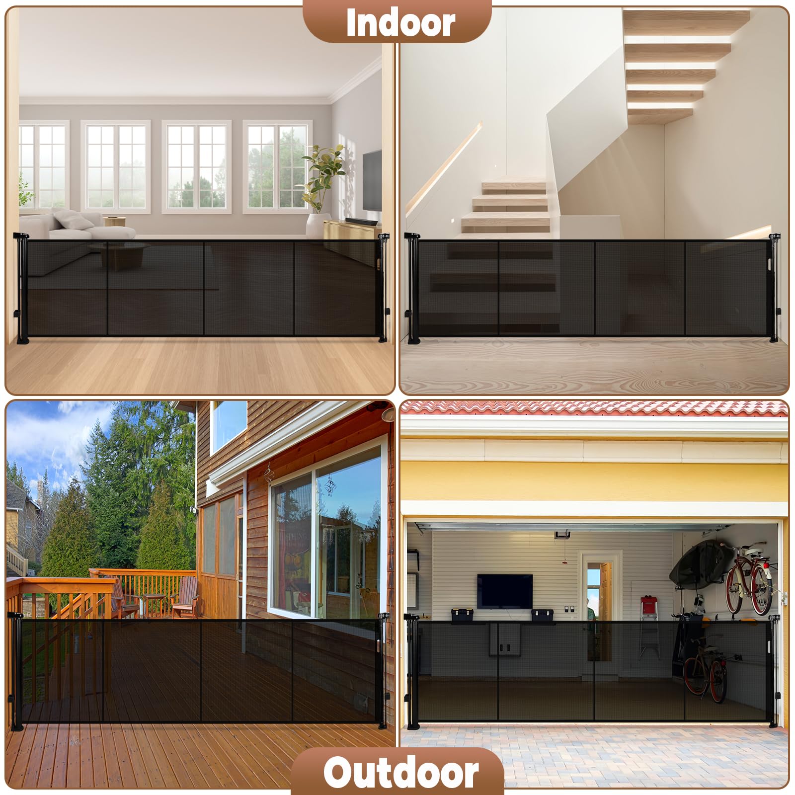 Dueelala indoor-outdoor gate supports flexible space division