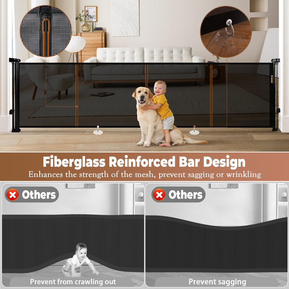 Dueelala reinforced mesh rods prevent sagging and wrinkling