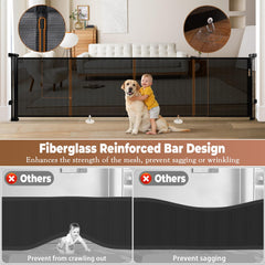 Dueelala reinforced mesh rods prevent sagging and wrinkling