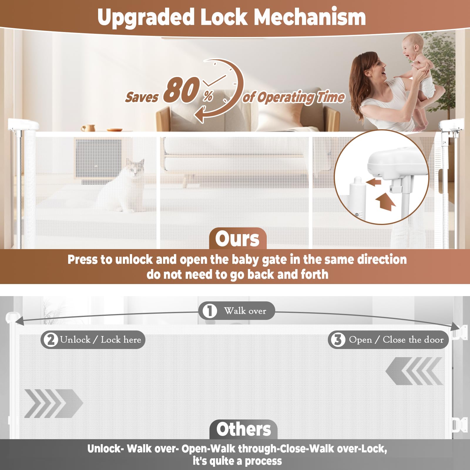 Duelala dual locking mechanism enabling quick, independent operation