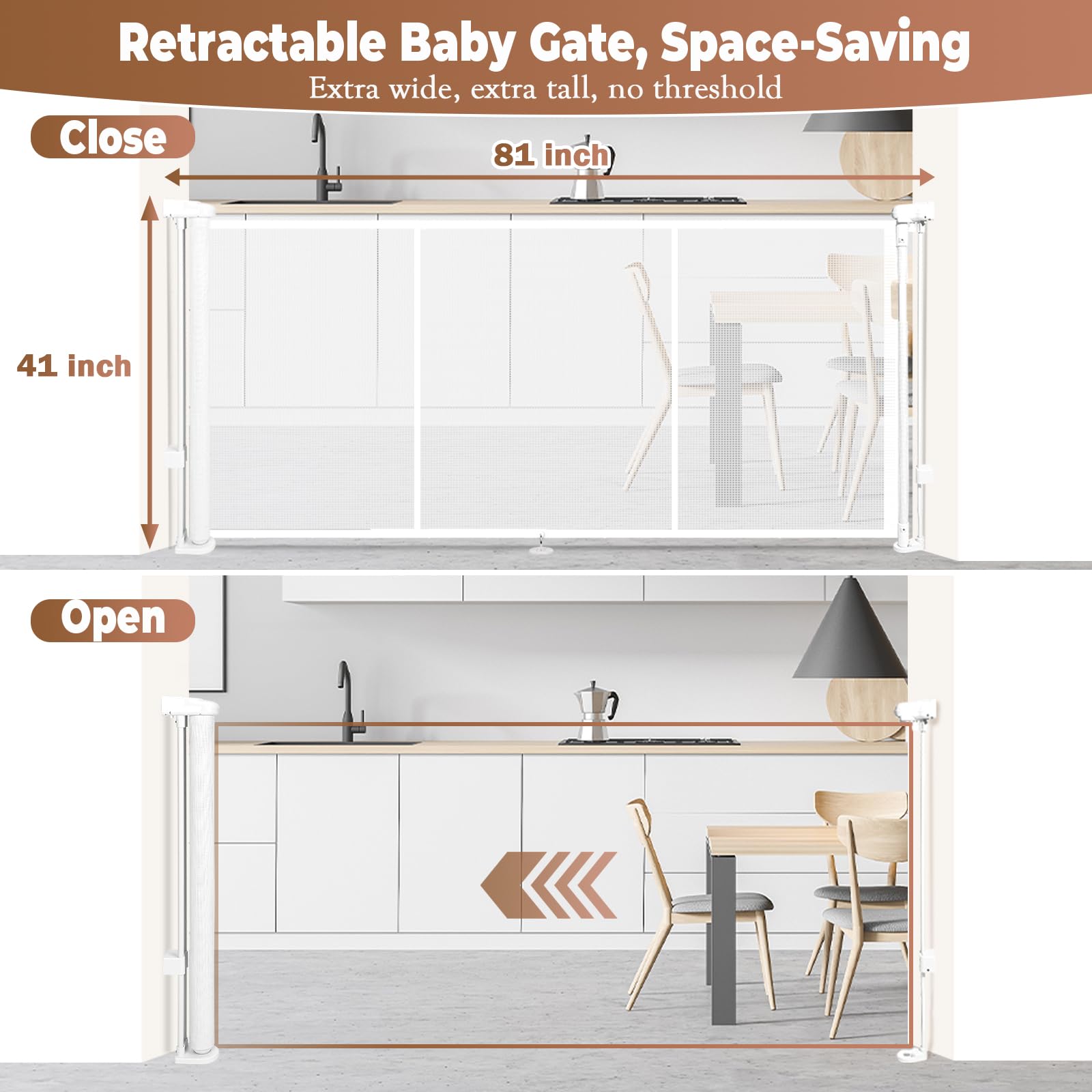 Duelala gate used outdoors and indoors, flexible space division