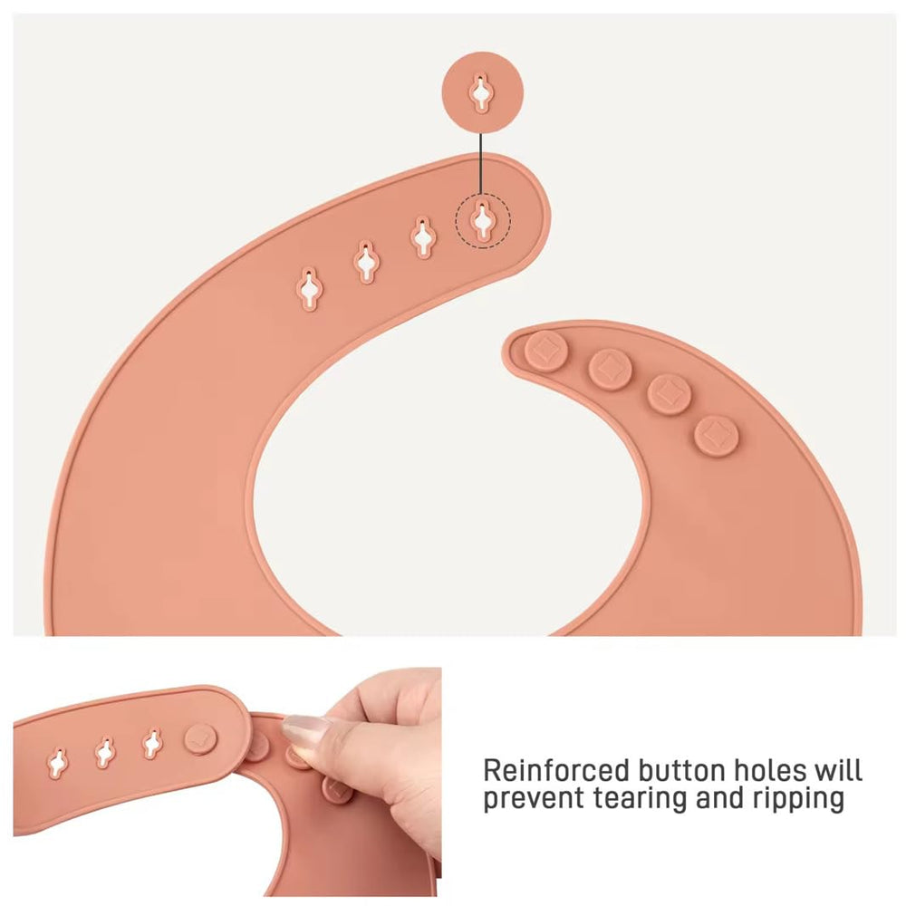 DuHaa dishwasher safe bibs simplify cleanup after feeding