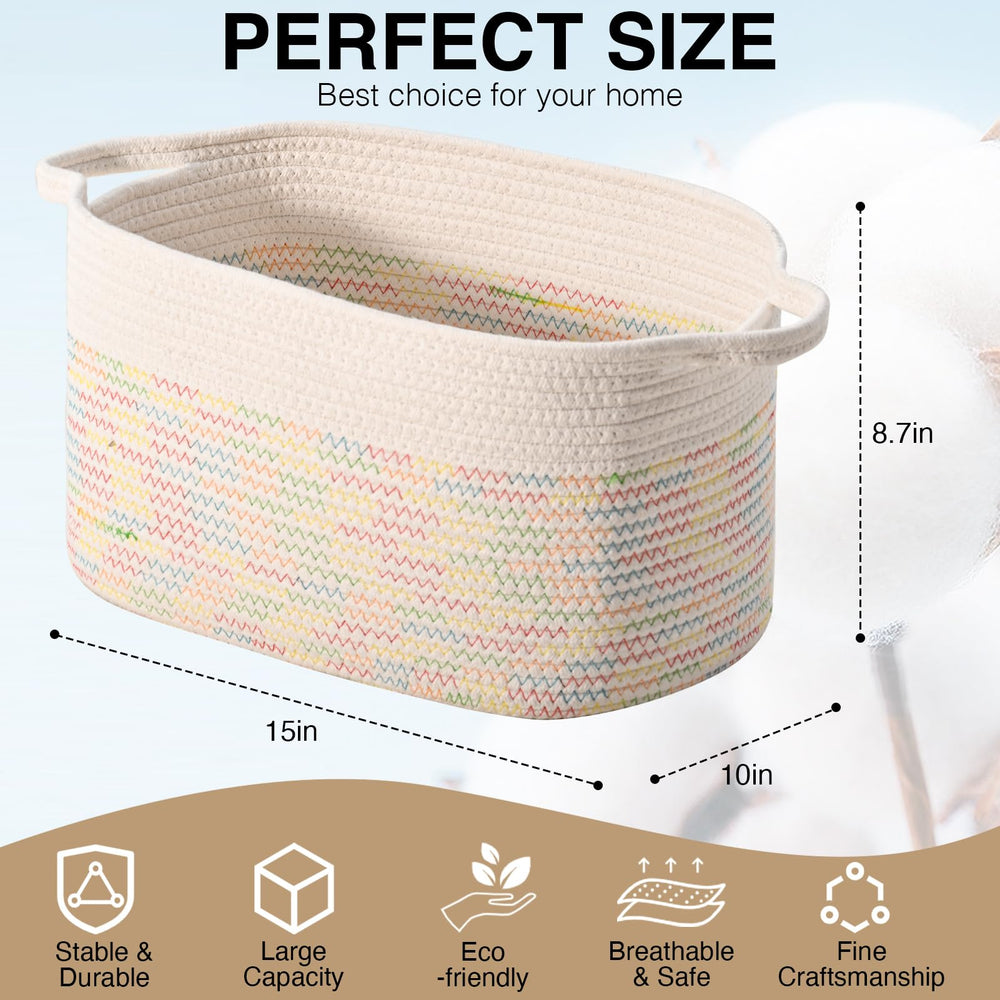 DUHEL basket showing toy organizer design, keeps toys tidy and within reach