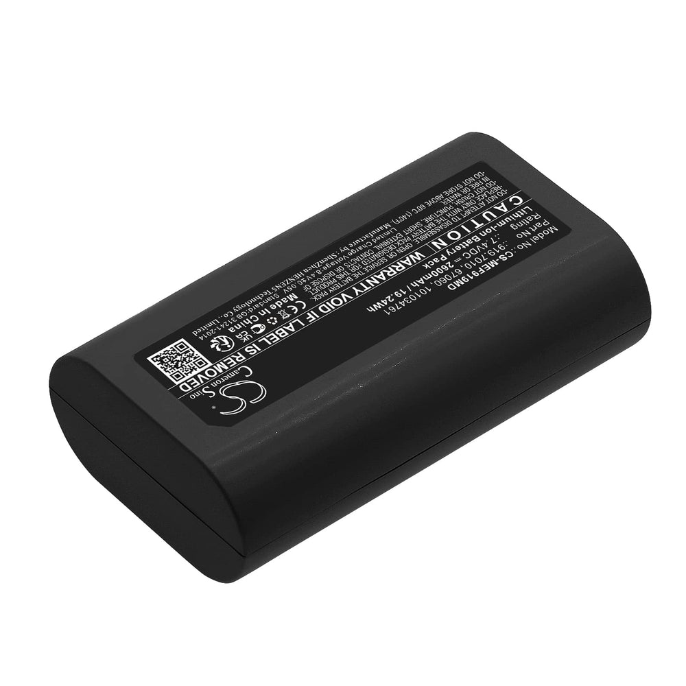 Dujuanly Freestyle battery side view showing dimensions for precise fit