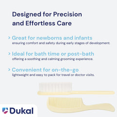 Dukal PCB2 DawnMist ivory triple-set display showing three compact grooming sets