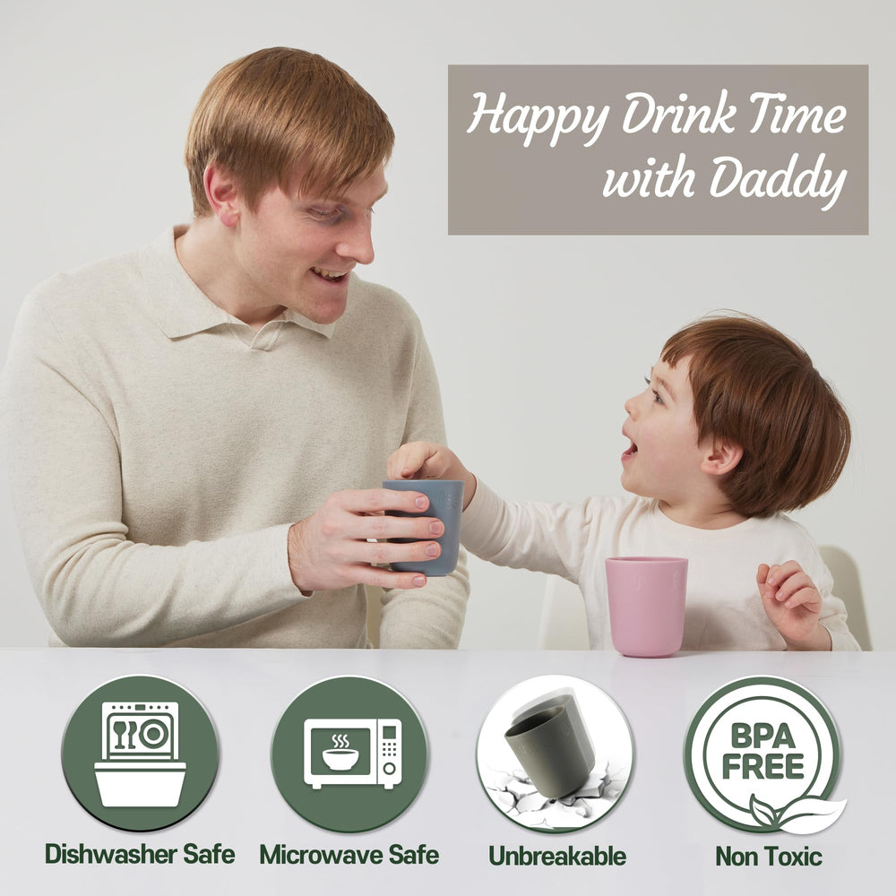 Dulce Worlds Sugarcane Kids Cup 10oz with water, juice, or punch options.