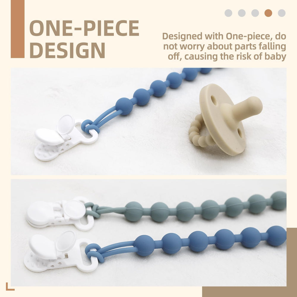 Rust-free clip highlights fabric-safe, gentle-to-skin design.