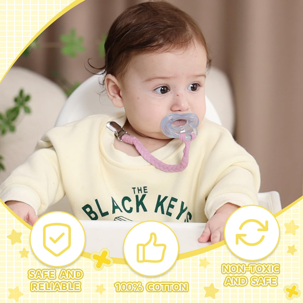 duludulu cotton pacifier clip skin-friendly material