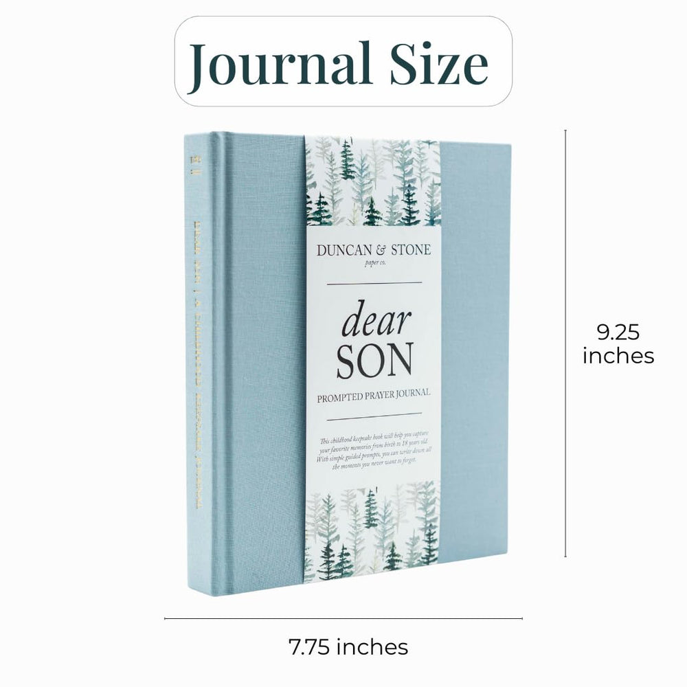 Duncan & Stone Baby Memory Book pages spread for milestones and notes