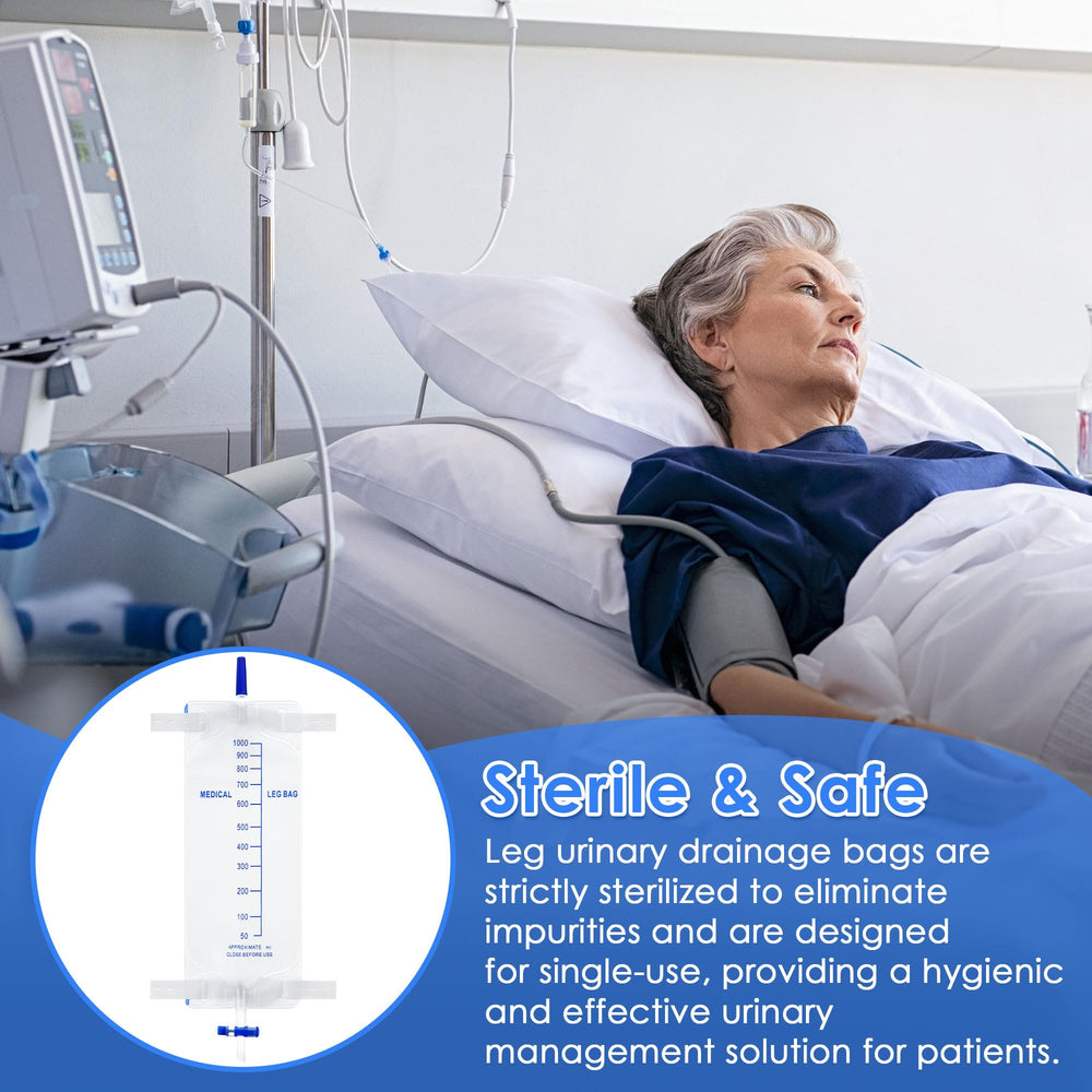 Dunkive leg bag with volume scale for quick monitoring