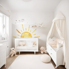 Duocheer boho wall art sun creates a stylish bedroom focal point.