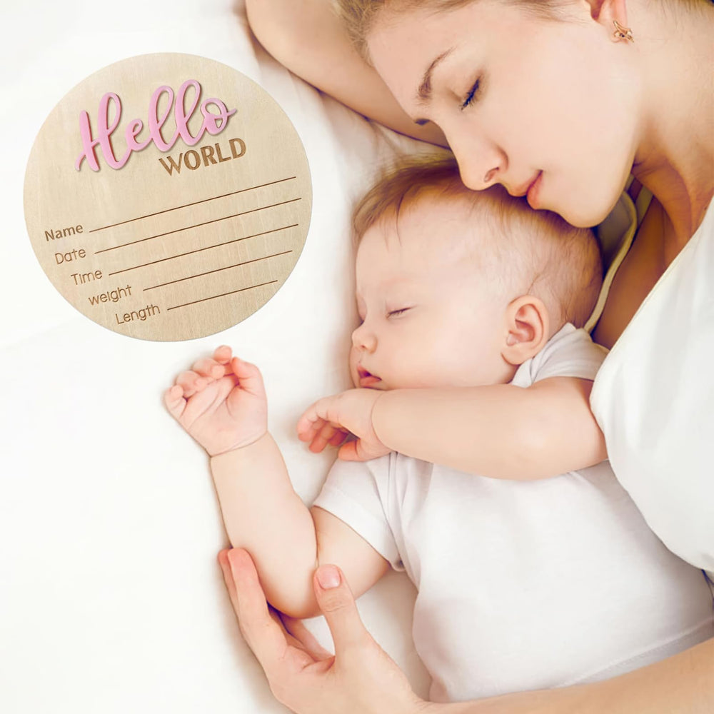 DUOJINSANXI 5.9-inch sign is easy to personalize with name and birth data.