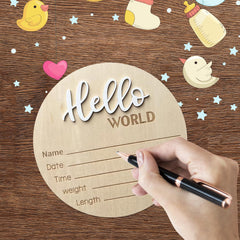 duojinsanxi baby announcement sign newborn pictures prop ideal for photo sessions