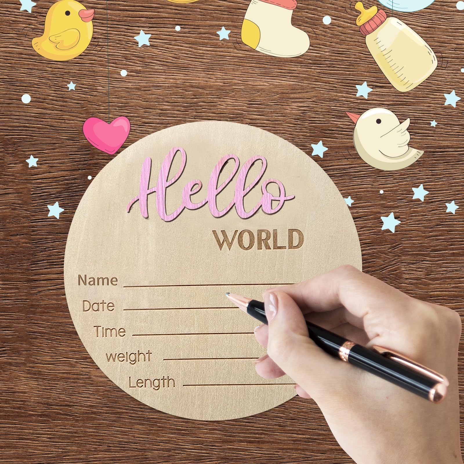 DUOJINSANXI burr-free edges ensure safe nursery display