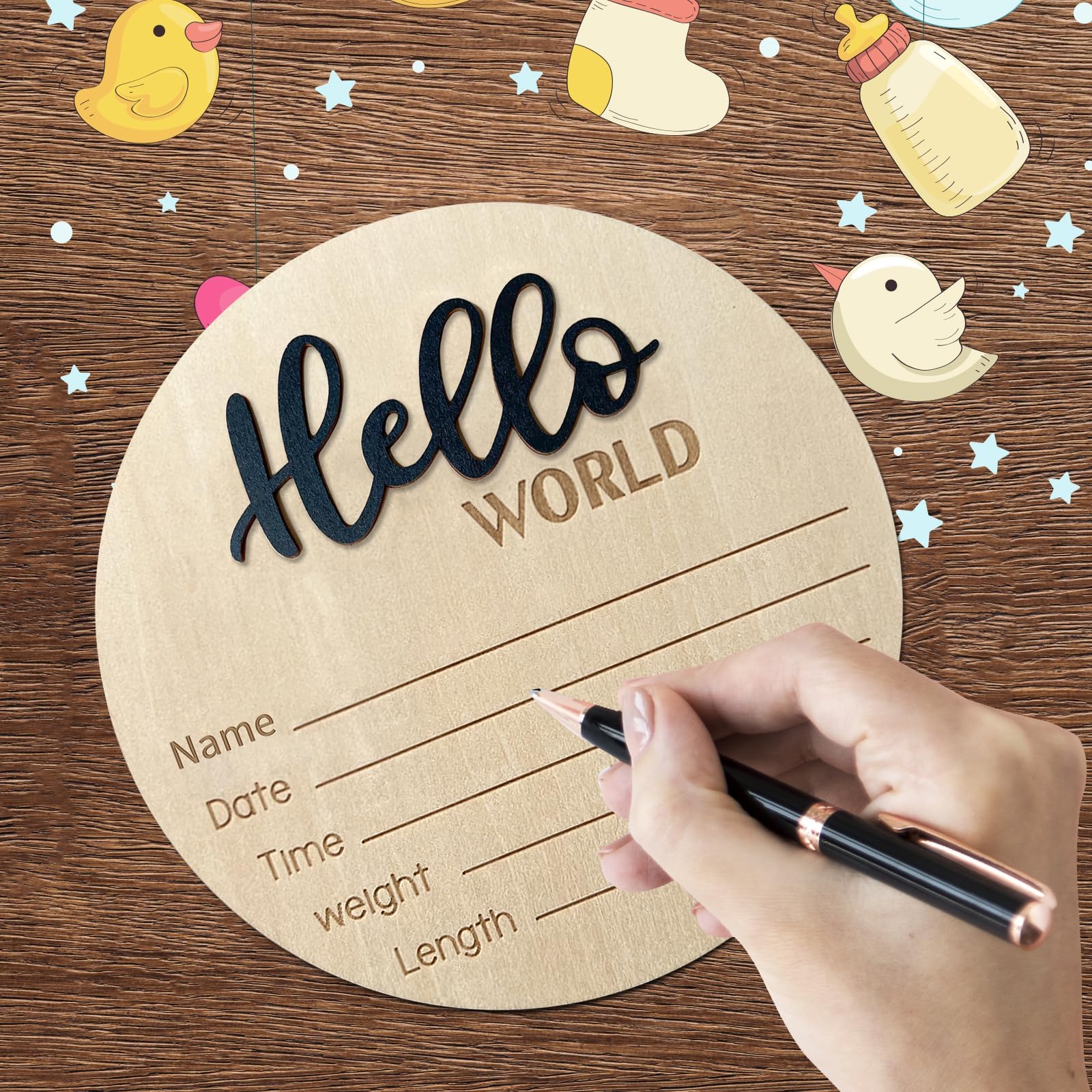 Versatile decor for nursery walls or tabletop photo props