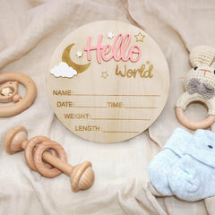 DUOJINSANXI wall display sign for nursery or hospital room.
