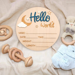 DUOJINSANXI moon and cloud decor, soothing nursery accent for welcoming newborn