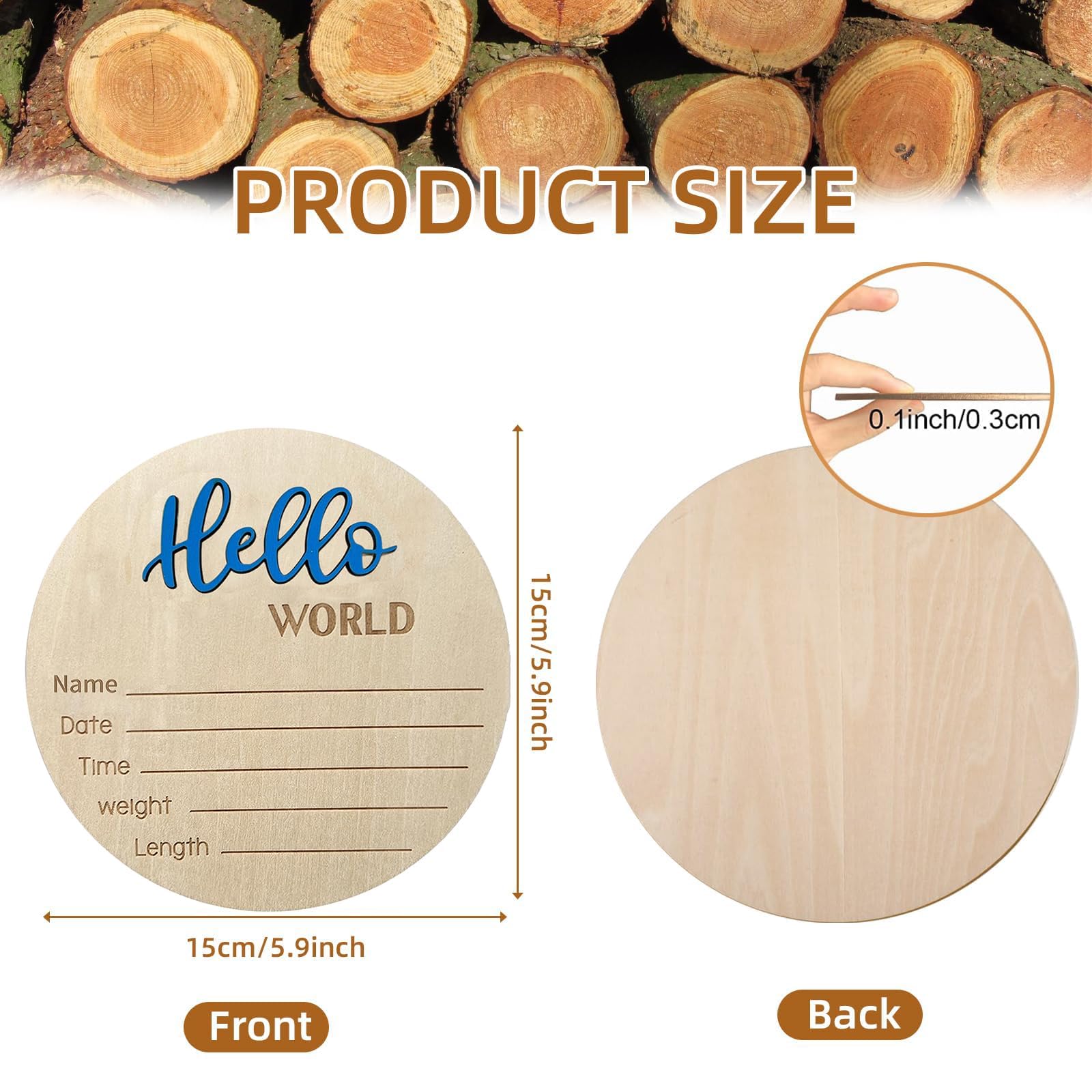 DUOJINSANXI natural wood surface with smooth edges for durable display
