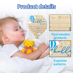 DUOJINSANXI newborn sign with 3D clouds and stars for photo shoots