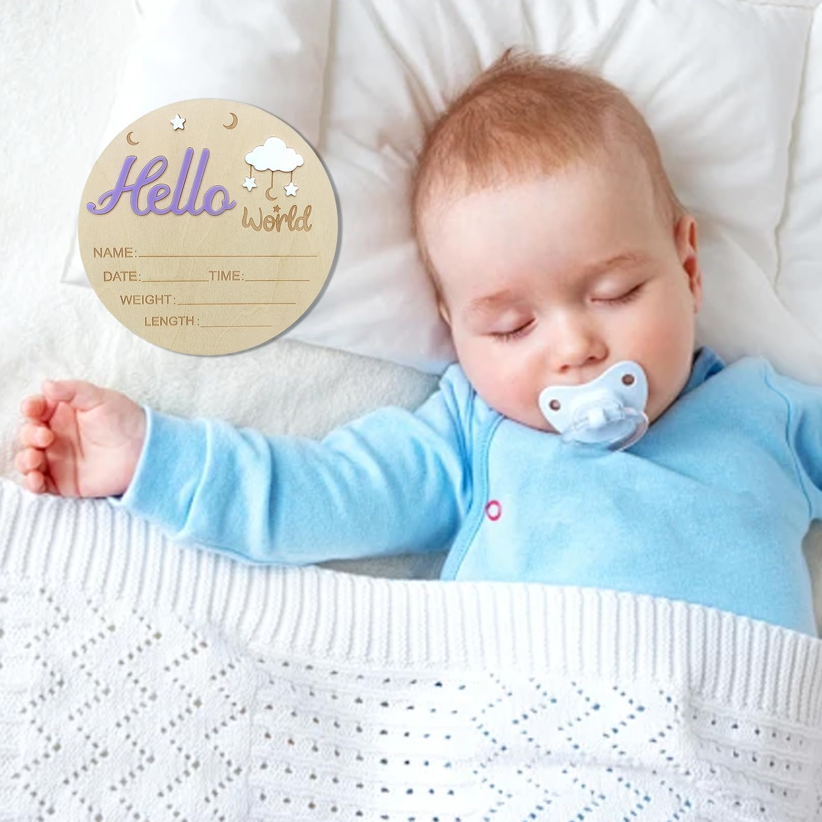 DUOJINSANXI nursery photo prop for photos or shelf decor