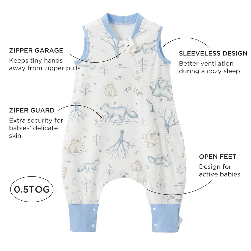 Duomiaomiao 100% cotton sleep sack for soft, breathable comfort