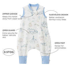 Duomiaomiao 100% cotton sleep sack for soft, breathable comfort